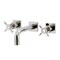 Kingston Brass KS6126BEX Two-Handle Wall Mount Bathroom Faucet, Polished Nickel KS6126BEX - alternate 1